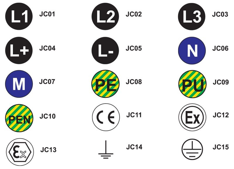 Samolepilna etiketa, d=20 mm, (CE)