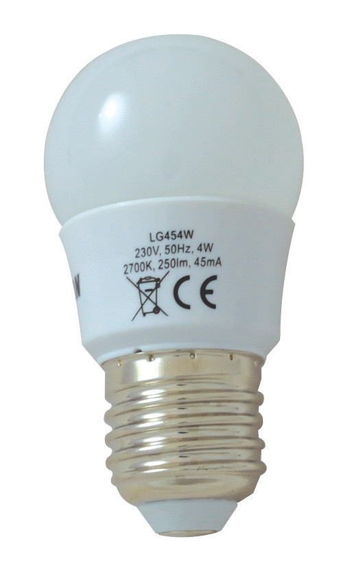 LED žarnica v obliki krogle 230 VAC, 8 W, 4000 K, E27, 560 lm, 300°, A60
