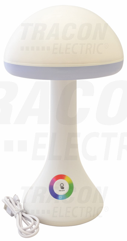 Namizna LED svetilka, okrasna, goba, regulacija barve 100-240 V, 50 Hz, 2,4 W, 4000 K