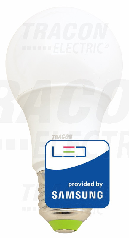 LED žarnica, bučka s čipom SAMSUNG 230V, 50Hz, 10W, 3000K, E27, 940 lm, 200°, A60, EEI=A+