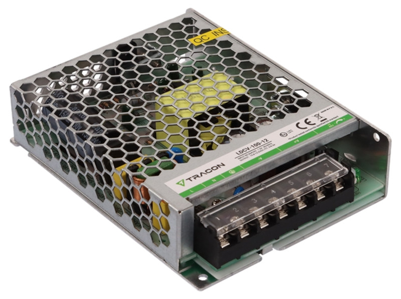 LED gonilnik/napajalnik-kovinsko ohišje 90-264VAC/12VDC, 100W, 0-8,5A, IP20