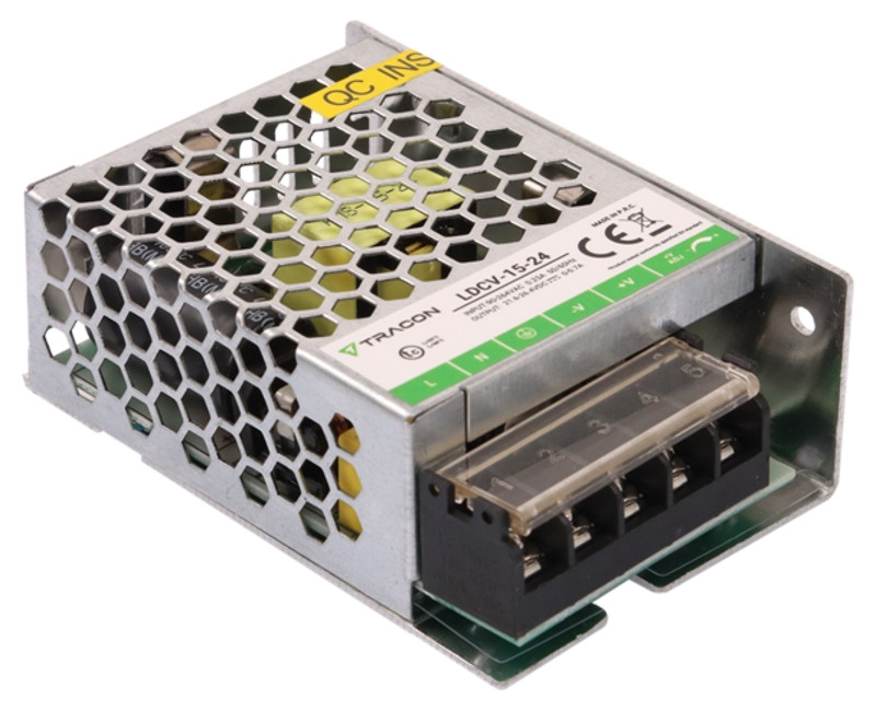 LED gonilnik/napajalnik-kovinsko ohišje 90-264VAC/24VDC, 15W, 0-0,7A, IP20