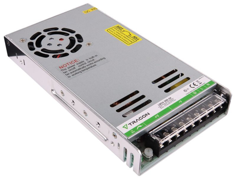 LED gonilnik/napajalnik-kovinsko ohišje 90-264VAC/24VDC,350W,0-14,6A, IP20