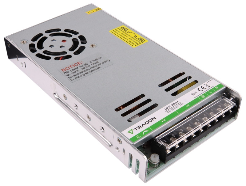 LED gonilnik/napajalnik-kovinsko ohišje 90-264VAC/24VDC, 350W, 0-14,6A, IP20
