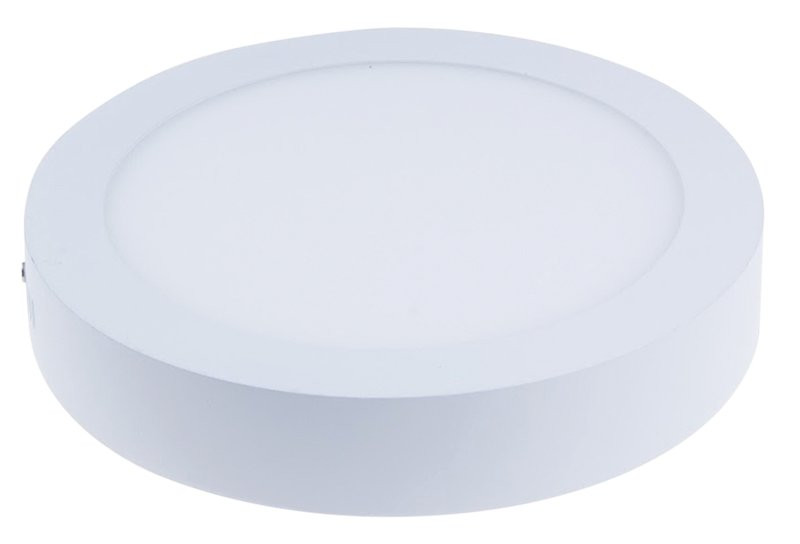 Nadometna LED svetilka, okrogla, bela, downlight 85-265 VAC; 18 W; 1200 lm; D=220 mm, 4000 K; IP40, EEI=A