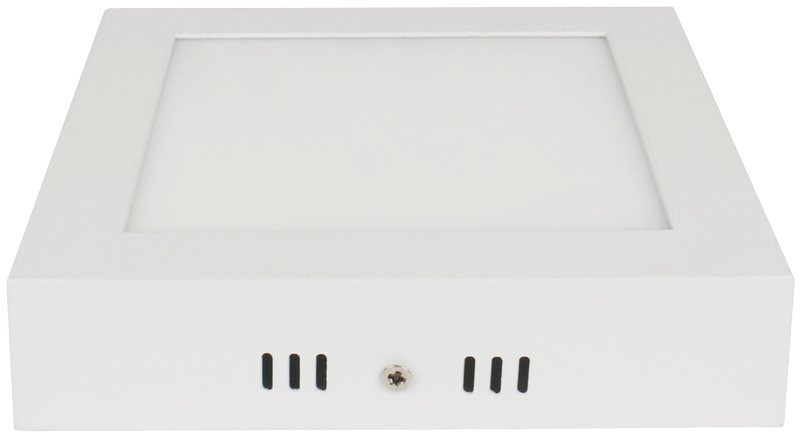 Nadometna LED svetilka, kvadratna, bela 220-240 VAC; 18 W; 1200 lm; 225×225×35mm, 4000K; IP40, EEI=G