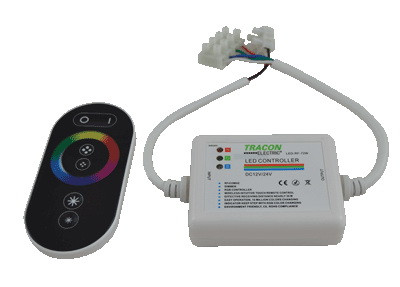 LED RGB regulator z daljincem 144W