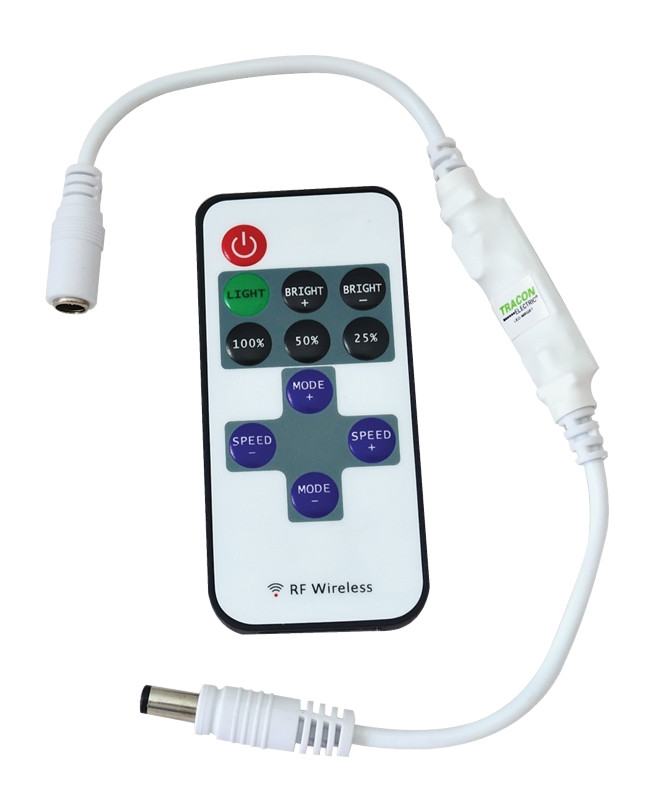 LED RGB regulator z daljincem, mini 5-24 VDC, 12 A