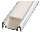 Pokrov za profile LED, opalna plastika TRIO, CORNER, SURFACE