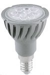 Power LED žarnica 230VAC, 5 W, 2700 K, E14, 300 lm, 90°
