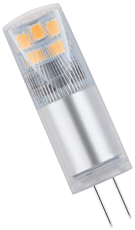 LED žarnica, G4, z aluminijastim ohišjem 12 VAC/DC, 2,4 W, 2700 K, G4, 250 lm, 200°, EEI=F