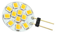 LED žarnica 12 VAC/DC, 2 W, 4000 K, G4, 140 lm, 180°, EEI=A+