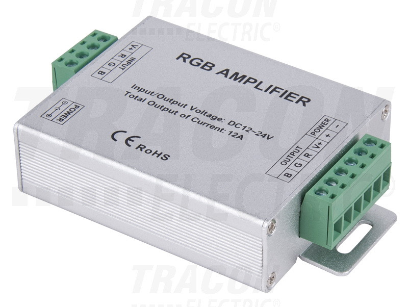 Ojačevalnik signala za RGB LED trakove 12-24 VDC, 12A