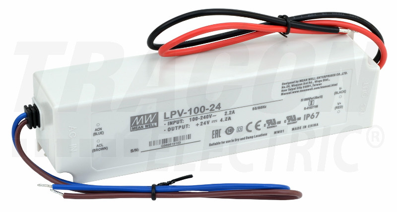 LED gonilnik/napajalnik 90-264 VAC / 24 VDC; 100 W; 0-4,2 A; IP67