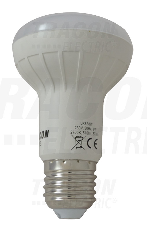 Reflektorska LED žarnica 175-250 V, 50 Hz, E27, 9 W, 638 lm, 4000 K, 120°, EEI=A+