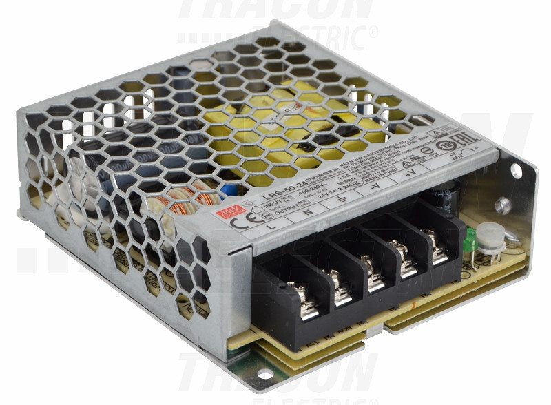 LED gonilnik/napajalnik, kovinski 85-264 VAC / 24 VDC; 50 W; 0-2,2 A