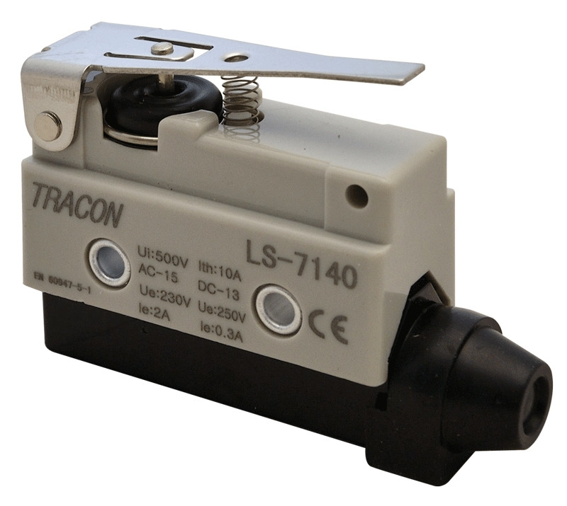 Pozicijsko stikalo, z vzmetno palico 1×CO, 10A/250V AC, 46mm, IP40