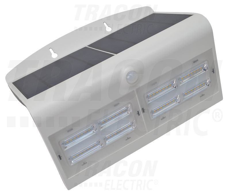 LED solarni reflektor s senzorjem gibanja, stenski, bel 6,8 W, 4000 K, 800 lm, IP65, 3,7 V, 4 Ah