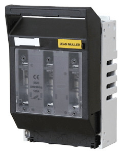 Vodoravni varovalčni preklopni ločilnik, na montažno ploščo 500/690V AC, 220/400V DC, max.160A, 3P, 00