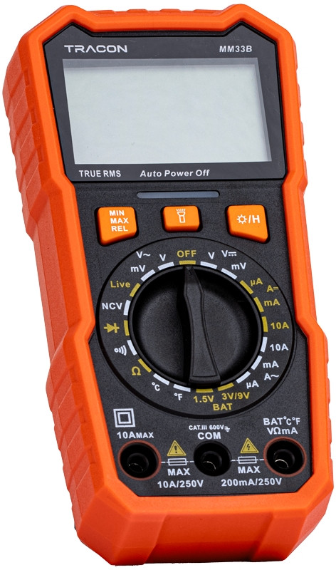 Digitalni multimeter TRMS, ACV, DCV, ACA, DCA, OHM, diode, NCV, signal