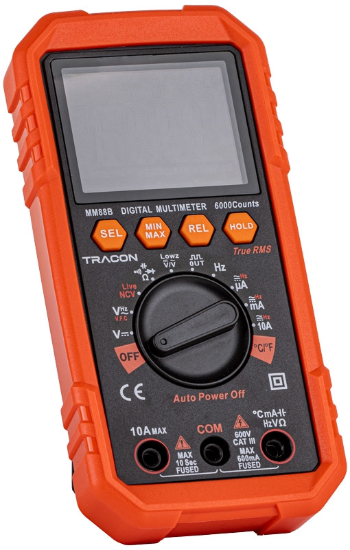 Digitalni multimeter TRMS, ACV, DCV, ACA, DCA, OHM, FREQ, diode, NCV, signal