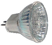 LED žarnica, MR11, 12V 0,8 W 12LED, zelena, G5.5