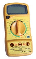 Digitalni multimeter DCV, ACV, DCA, OHM, diode check, hFE