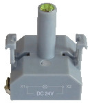 LED enota, rumena, 230V AC