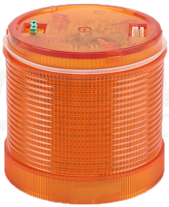 Barvno opozorilni stebriček, rumeni, za zvočno podnožje 230V AC, IP65