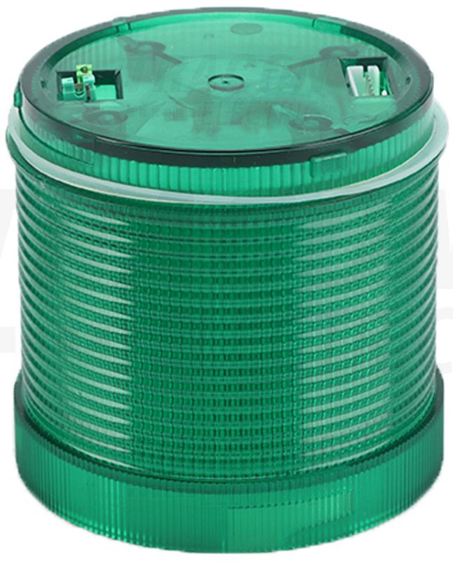 Barvno opozorilni stebriček, zeleni, za zvočno podnožje 24V AC/DC, IP65