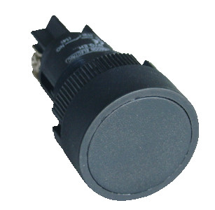 Plastično stikalo z ohišjem, črno 1Z, 22mm 400V/0,4A, IP44