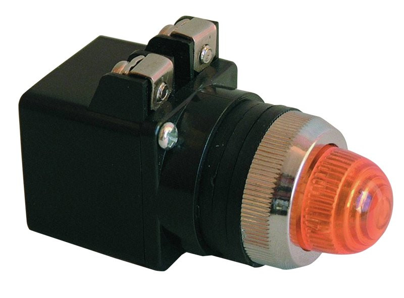 Signalna svetilka, rumena, 0,4A/400V AC, d=22mm, IP42, NYGI6