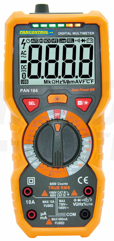 Digitalni mulitmeter True RMS DCV, ACV, DCA, ACA, OHM, C, °C, dioda