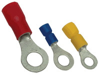 Očesni kabelski čevelj 10mm2, d1=4,7 mm, d2=13 mm, rdeč