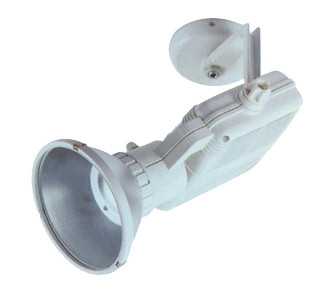 Vrtljiv metal-halog. reflektor z dušilko, simet, okrogel, bel, 230V, 50Hz, G14, max. 70W