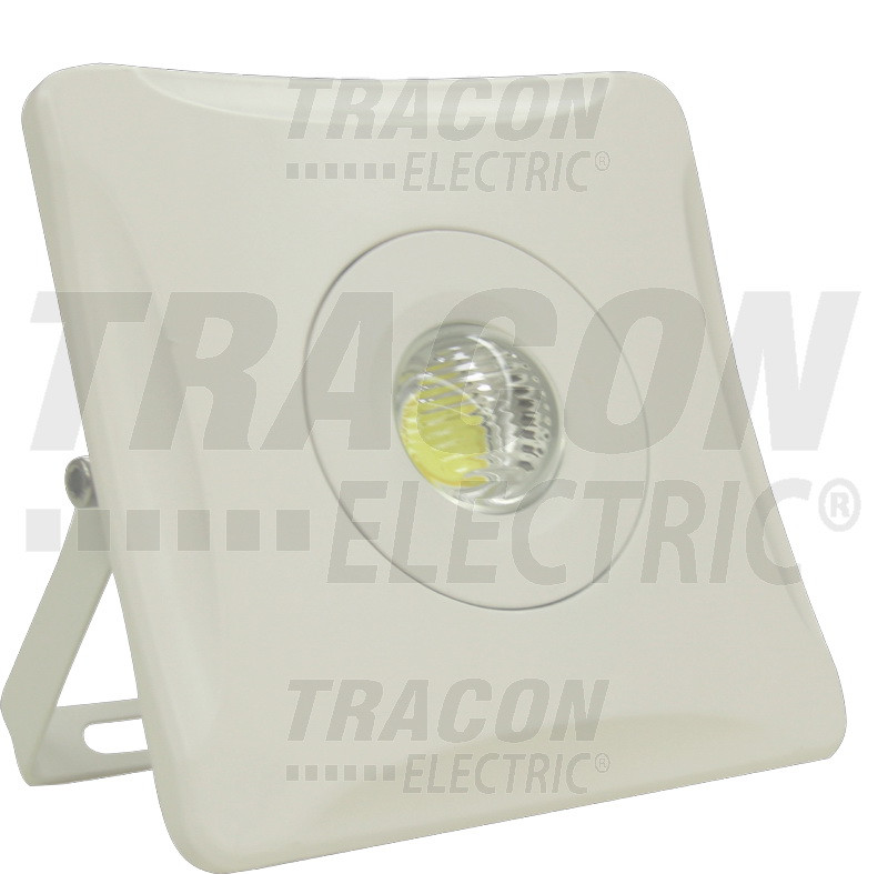 COB LED reflektor, bel 180-265 VAC, 10 W, 4.000 K, 100 °, 700 lm, IP65, EEI = A