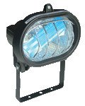 Reflektor halogenski, R7s, 500 W, 118 mm, črn, IP 54