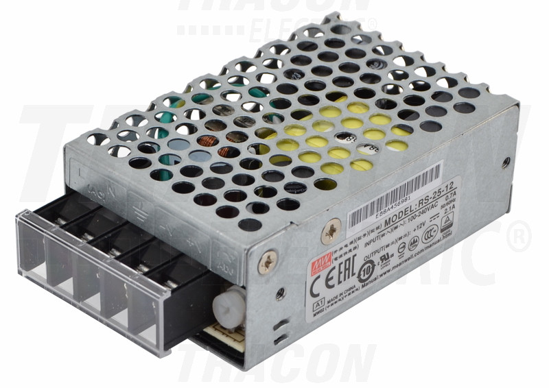 LED gonilnik/napajalnik, kovinski 85-264 VAC / 12 VDC; 25 W; 0-2,1 A
