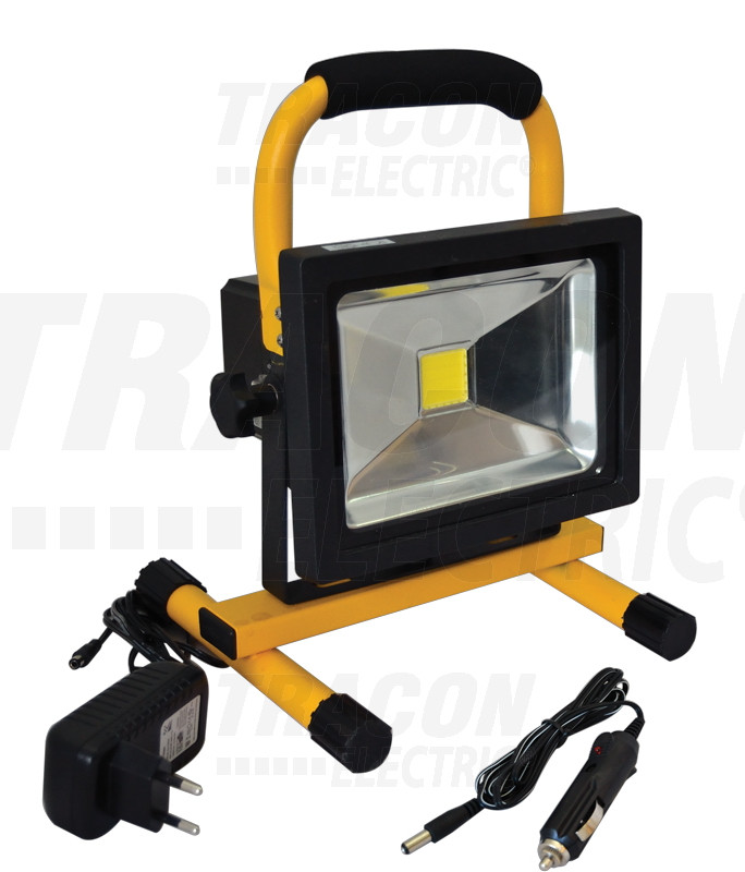 Prenosni LED reflektor z akumulatorjem 10W, 4500K, IP65, 85-265V AC, 700lm, EEI=A