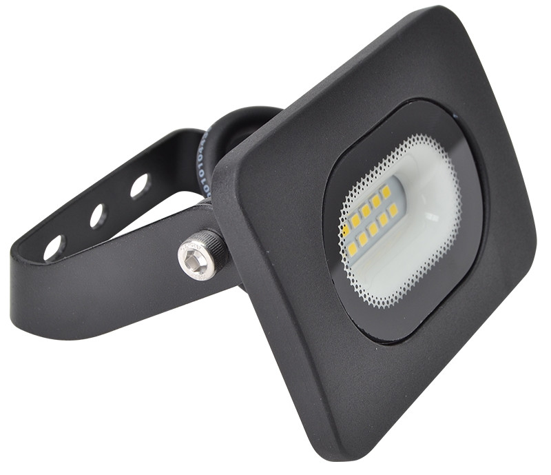 SMD LED reflektor, črn 220-240V AC, 10W, 4000K, IP65, 750lm, EEI=G