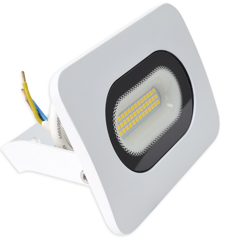 SMD LED reflektor, bel 220-240V AC, 20W, 4000K, IP65, 1500lm, EEI=G