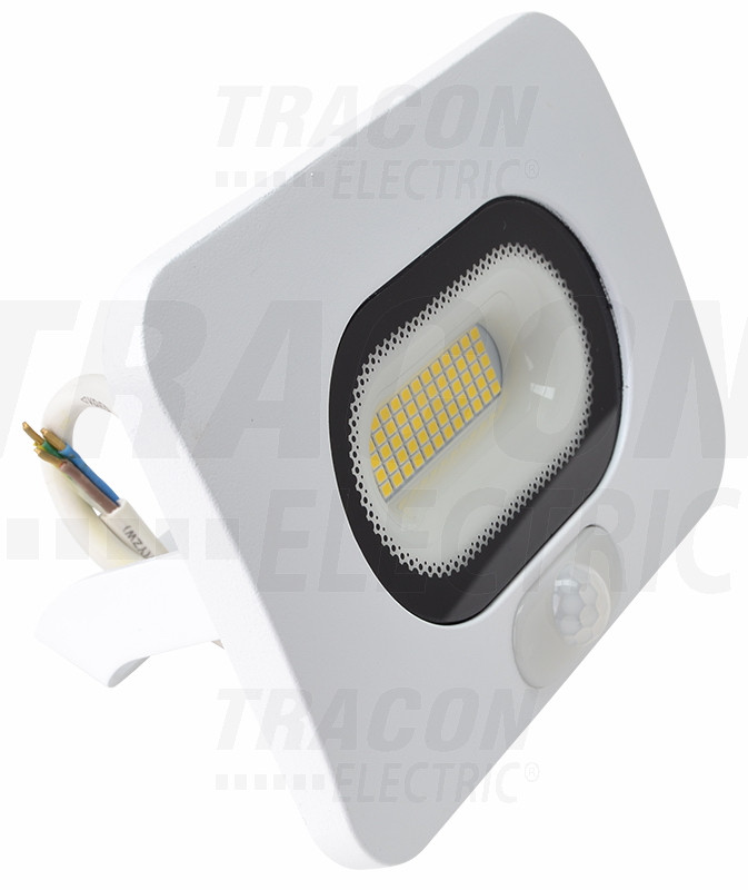 SMD LED reflektor s senzorjem gibanja, bel 30W, 4000K, IP65, 220-240V AC, 2700lm,110°, 3-10m, EEI=A