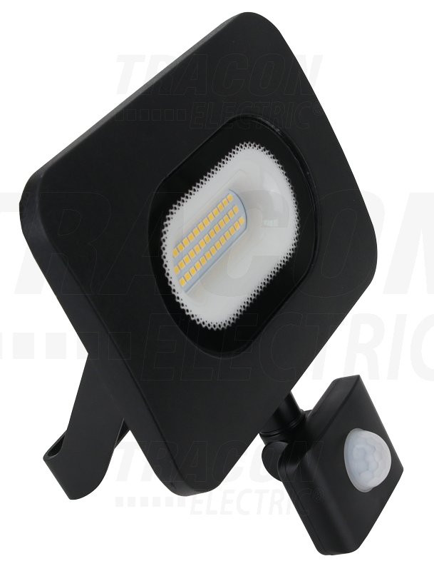 SMD LED reflektor s senzorjem gibanja, črni 220-240V,20W,4000K,IP65,1500lm,EEI=A,120°, 10s-7min, 3-10m