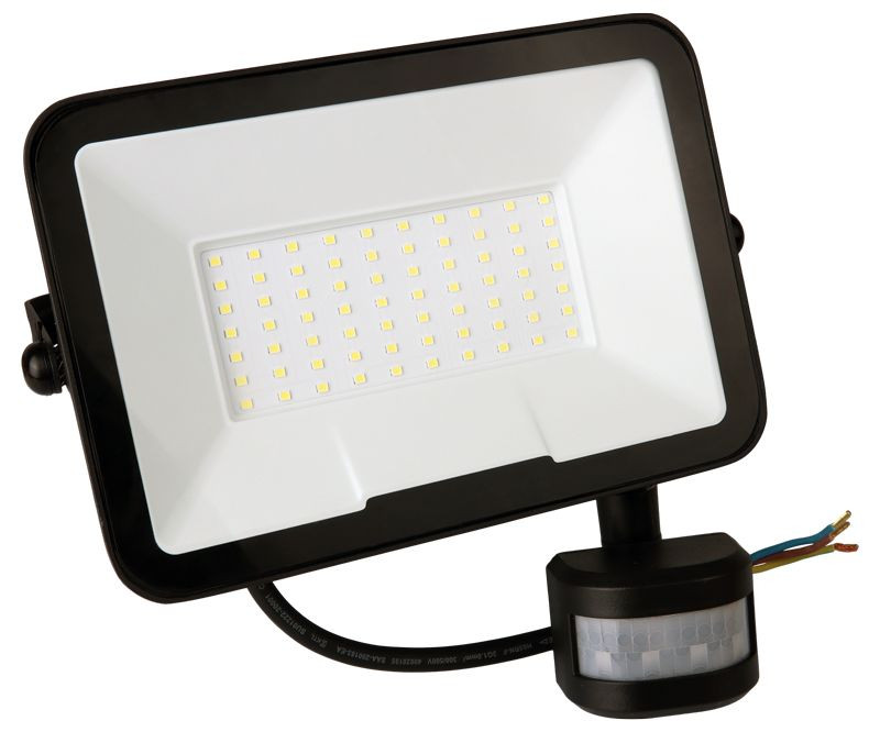 SMD LED reflektor s čipom SAMSUNG+senzor gibanja 220-240V AC, 10W, 4000K, IP65, 1000lm, EEI=F