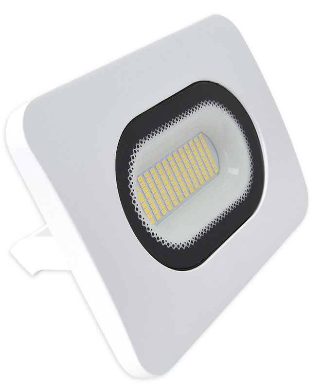 SMD LED reflektor, bel 220-240V AC, 50W, 4000K, IP65, 3750lm, EEI=G