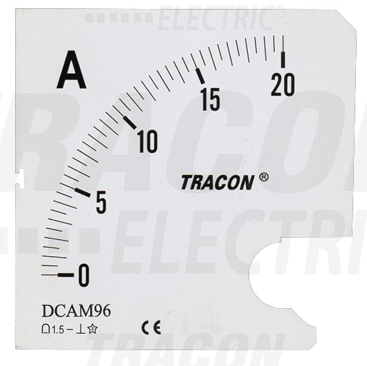 Plošča s skalami za vrstni ampermeter tipa ACAMS-X/5 0 - 120 (240) A