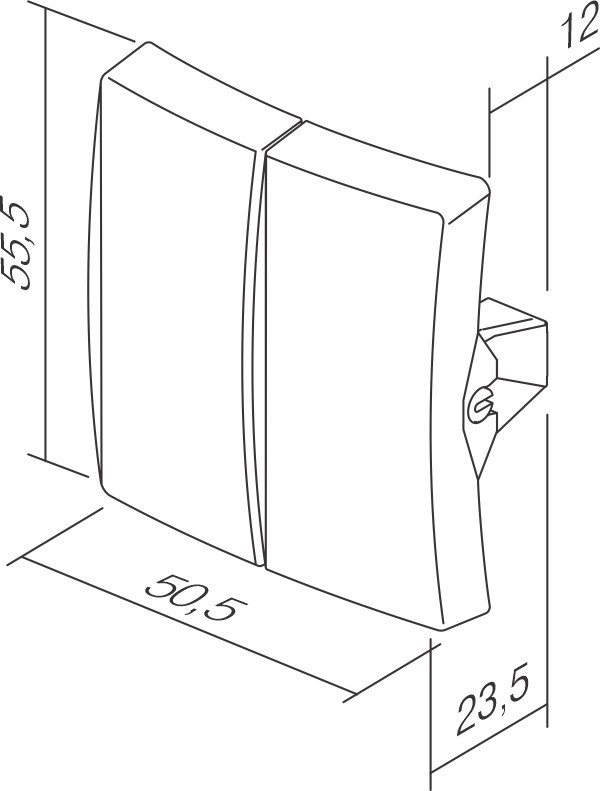 Stikalo serijsko 10AX 250V~ IW XO