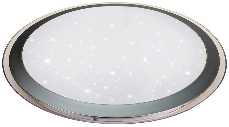 LED notranja stropna svetilka, s prikazom zvezdnega neba + okrasni rob 230 VAC, 50 Hz, 24 W, 1600 lm, 4000 K, IP20, EEI=G