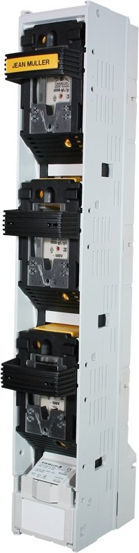 Vertikalni varovalčni preklopni ločilnik, odpiranje po polih 500/690V AC, 220/400V DC, max.630A, 3P, 3