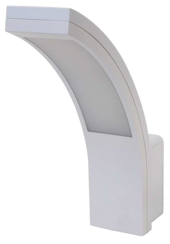 Stenska svetilka, polkrožna 230 VAC, 15 W, 4500K, EEI=G, IP54, 1100lm